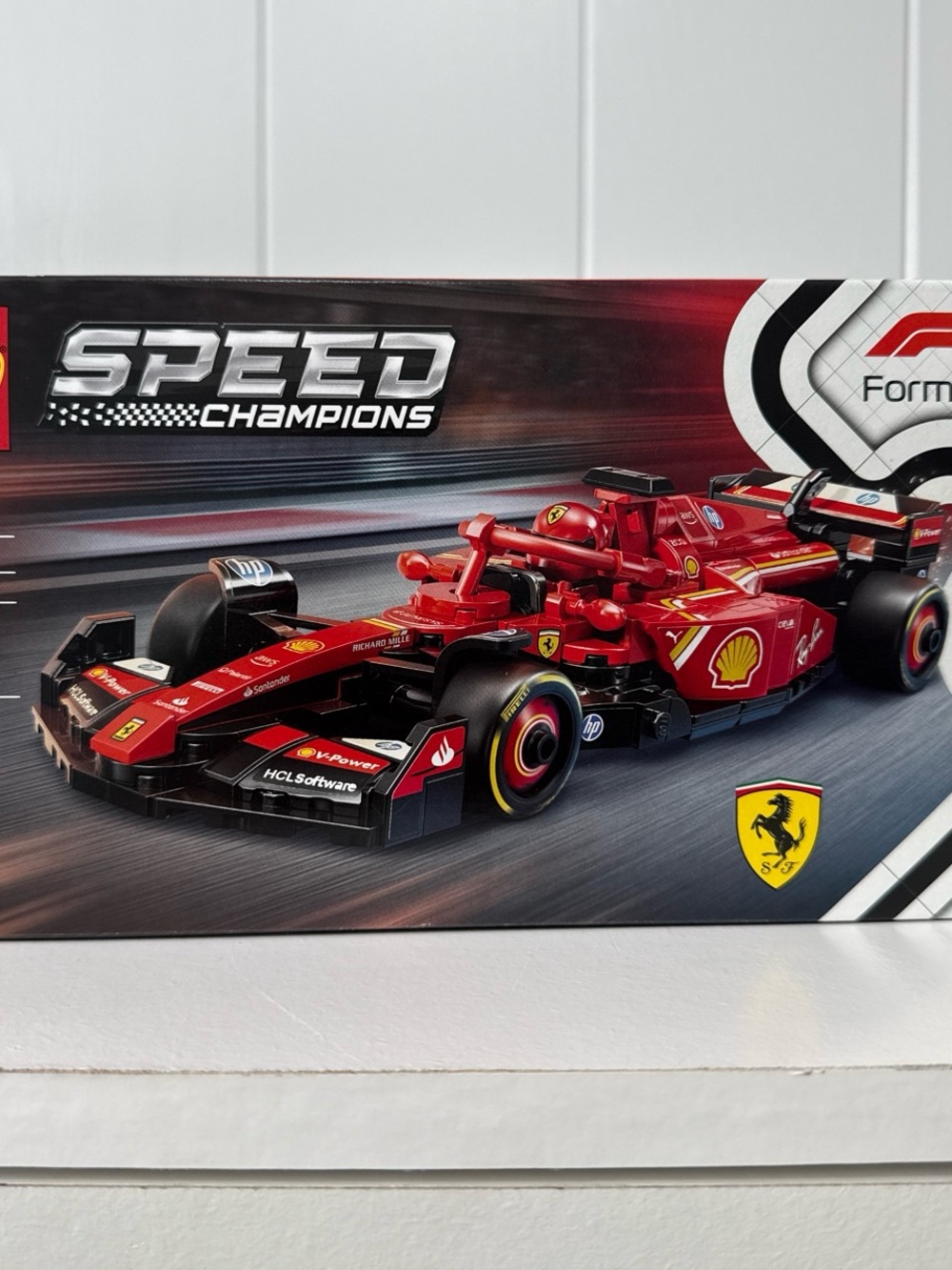 Ferrari Red Formula Race Car Building Set